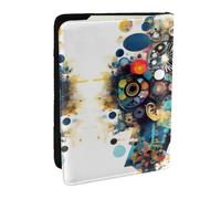 Artificial Intelligence Brain Print Passport Holder Cover Wallet Passport Cover, Passport Wallet Case for Cards and Documents