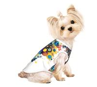 Artificial Intelligence Brain Print Pet T-Shirt, Sleeveless Pullover Vest For Small Puppy Kitten Indoor Outdoor Wear