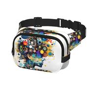 Artificial Intelligence Brain Print Waist Bag Fanny Packs for Men&Women with Adjustable Belt for Outdoors Workout