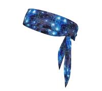 Artificial Intelligence Brain Printing One-Pack Tie Headbands Moisture Wicking Athletic Sports Head Band For Men And Women