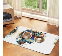 Artificial Intelligence Brain Printing Pet Absorbent Tablecloth, Special Pad For Pet Bowls, Rollable For Storage, Ideal For Pet Bowls
