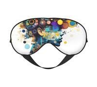 Artificial Intelligence Brain Sleep Mask,100% Natural Mulberry Silk Eye Mask with, Ultra-Soft Eye Covers for Sleeping, Travel, Nap