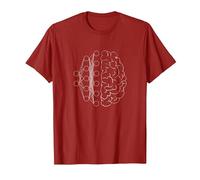 Artificial Intelligence | Deep Learning Neural Network T-Shirt, Men, Cranberry Red, Medium