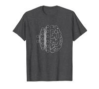 Artificial Intelligence | Deep Learning Neural Network T-Shirt, Men, Dark Heather Grey, Large
