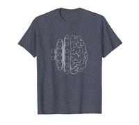 Artificial Intelligence | Deep Learning Neural Network T-Shirt, Men, Heather Blue, Medium