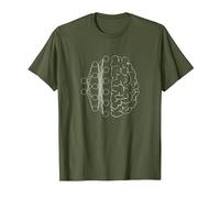 Artificial Intelligence | Deep Learning Neural Network T-Shirt, Men, Olive Green, Medium