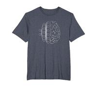 Artificial Intelligence | Deep Learning Neural Network T-Shirt, Men's Big and Tall, Heather Blue, 2X Tall