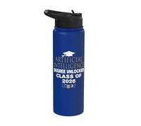 Artificial Intelligence Degree Unlocked Class of 2026 AI Stainless Steel Insulated Water Bottle