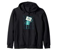 Artificial Intelligence Robot Futuristic AI Robotic Engineer Zip Hoodie