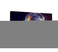 Artificial Intelligence Wall Art Neon Neural Network Canvas Printing Posters Futuristic Technology Artwork for Bedroom Living Room Decorations Framed Ready to Hang, 24"Wx16"H