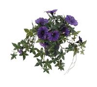 Artificial - ipomee Bindweed Artificial Trailing Plant with Pot Height 40 cm Beautiful Purple Flowers - Color: purple