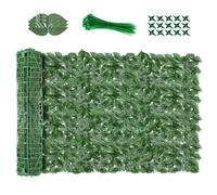Artificial Ivy 1x7m Garden Fence Panel Green Leaf Trellis Roll for Balcony Decorative Outdoor Hedge for Instant Privacy and Garden Decoration.