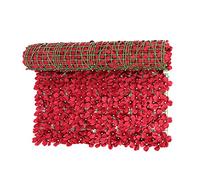 Artificial Ivy - Decorative Trellis Wall Panel for Outdoor Garden & Yard, Red 1 x 3 ft, Ideal for Privacy Protection and Aesthetic Enhancement