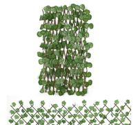 Artificial Ivy, Fake Grape Leaves, Retractable Trellis Fence, Garden Privacy Barrier, Topiary Hedge, Outdoor Decorative Fence Cover