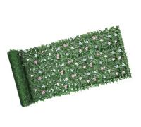 Artificial Ivy Fence - Natural Green Appearance, Weather Resistant Build, Thick Leaf Layers, Lightweight Frame Structure | for Terrace Railing Cover Backyard Partition Porch Boundary Screening