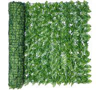 Artificial Ivy Fence Panels - 1x5m Faux Grass Privacy Screen & Garden Trellis - Watermelon Leaf Roll for Outdoor Decoration & Landscape Solutions Ideal for Privacy Enhancement