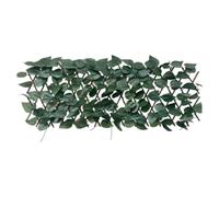 Artificial Ivy Fence Panels, Artificial Hedge Rolls, Realistic Fence Panels, Expandable from 40 to 200 Cm, Suitable for Decorative Fencing in Gardens, Balconies, and Outdoor Areas (Green A)