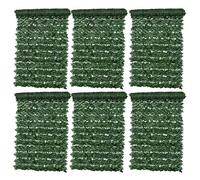 Artificial Ivy Fence Screen, 6PCS Fence Screening Trellis with Artificial Leaves Privacy Trellis Roll for Balcony Outdoor Garden Wall Mat Decoration (1 x 3 Meter)