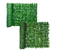 Artificial Ivy Fence Screen, Garden Fence Screening Trellis, Expandable Faux Privacy Artificial Hedge Roll, Artificial Grass Backdrop Wall, Balcony Screen for Indoor Outdoor Decoration