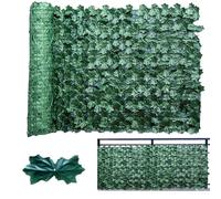 Artificial Ivy Fence Screen | Realistic Decorative 19x118 Inch | Privacy Screen Artificial Hedges Fence | for Patio Balcony Backyard Wedding Backdrop Bar Wall Restaurant