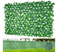 Artificial Ivy Fence Screening, (120x30cm to 22x285cm) Large Expandable Garden Trellis Panel, Artificial Hedge Screening with Ivy Leaf, Privacy Fence Screen for Garden Balcony Outdoor Decor