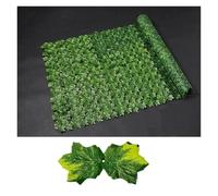 Artificial Ivy Fence Screening Artificial Leaf Privacy Fence Screen Fake Hedge Panels Balcony Ivy Leaves for Wall Garden Patio Decor(WL-CY-HFY,100X300CM)
