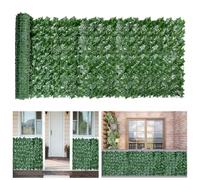 Artificial Ivy Fence Screening Hedges 0.5 x 3M Ivy Screen Artificial Hedge Roll,Garden Privacy Fence Screen Panel,Leaf Trellis Screening Decking for Balcony, Outdoor Wall Decoration