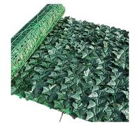 Artificial Ivy Fence Screening Plastic Artificial Ivy Hedge Green Leaf Fence Panels Faux Privacy Screen for Home Outdoor Garden Balcony Decoration 0.5X1m(A1 50x100CM)