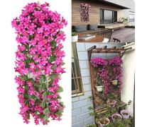 Artificial Ivy Garland 85cm Fake Vine Hanging Plant for Wedding Arch Decoration Home Decor White Silk Leaves UV Resistant Outdoor Garden Fence Wall(Yellow)