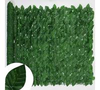 Artificial Ivy Leaves 50 x 200 cm, Green Foliage for Home, Garden, Balcony Décor, Aesthetic Plant Decoration, UV Resistant Outdoor Use