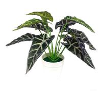 Artificial Ivy Plant 25cm Realistic Silk Leaves Indoor(A) | Lifelike silk cloth texture, detailed leaf veins, 25x32x9cm size, fits small pots, indoor office use