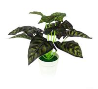 Artificial Ivy Plant 25cm Realistic Silk Leaves Indoor(C) | Lifelike silk cloth texture, detailed leaf veins, 25x32x9cm size, fits small pots, indoor office use