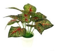 Artificial Ivy Plant 25cm Realistic Silk Leaves Indoor(D) | Lifelike silk cloth texture, detailed leaf veins, 25x32x9cm size, fits small pots, indoor office use