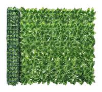 Artificial Ivy Privacy Fence 304.8 x 101.6 cm Colorful Watermelon Leaves Perfect for Patio Balcony Garden Yard Indoor & Outdoor Decoration Fake Hedge Screen.