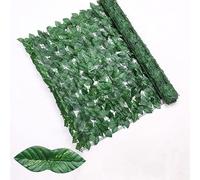 Artificial Ivy Privacy Fence - Green Leaf Hed Roll, Outdoor Wall Panel for Balcony & Garden Décor, Perfect for Patio & Home Det