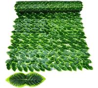 Artificial Ivy Privacy Fence, Green Leaf Hedge for Home, Garden, Balcony Decor - 100 x 300 cm Faux Plant Screen, Outdoor Decor, Lush Greenery (WL-CY-MG)