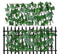 Artificial Ivy Privacy Fence Realistic Expandable Privacy Screen Adjustable Leaf Hedge for Outdoor Garden Faux Ivy Privacy Barrier for Yard Decoration