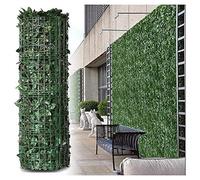 Artificial Ivy Privacy Fence Screen, 1x8m Garden Rolled Hedge, Faux Vine Leaf Decoration for Outdoor Wall, Lush Greenery Privacy Solution, Garden Decor
