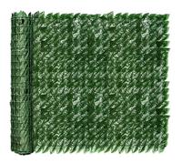 Artificial Ivy Privacy Fence Screen 304.8 x 152.4 cm Synthetic Hedge Panel for Balcony Garden Wall Indoor & Outdoor Use Decorative Plant Barrier