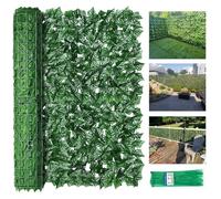 Artificial Ivy Privacy Fence Screen - 5m Outdoor Garden Privacy Screening, Balcony Privacy Screen, Stylish Wall Décor, UV-Resistant Faux Leaves, Lush Green Ivy Look, Ideal for Privacy & Shade (3)