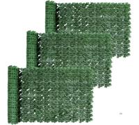 Artificial Ivy Privacy Fence Screen - Expandable Faux Leaf Trellis Panel with UV Resistant Greenery - Outdoor Garden Wall Panel for Balcony, Patio, Fence, or Indoor Privacy Decor (1m x 3m) (3)