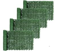 Artificial Ivy Privacy Fence Screen - Expandable Faux Leaf Trellis Panel with UV Resistant Greenery - Outdoor Garden Wall Panel for Balcony, Patio, Fence, or Indoor Privacy Decor (1m x 3m) (4)