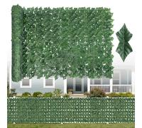 Artificial Ivy Privacy Fence Sn8ft x 9ftFaux ery Backdrop for Balcony GardenBackyardIndoor/Wall Det