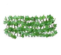 Artificial Ivy Privacy Fence Wall Screen Expandable Faux Greenery Hedge Panel Weather Resistant Leaf Wall Decor Garden Fences(Big Creeper Leaf,S)