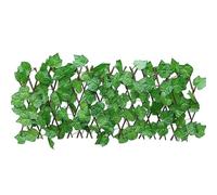 Artificial Ivy Privacy Fence Wall Screen Expandable Faux Greenery Hedge Panel Weather Resistant Leaf Wall Decor Garden Fences(Big Grape Leaf,S)