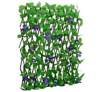 Artificial Ivy Trellis Expandable Garden Privacy Fence Screen Green vidaXL