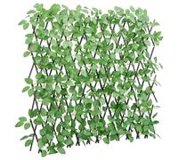 Artificial Ivy Trellis Expandable Garden Privacy Fence Screen Green vidaXL