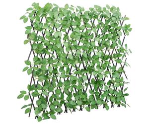 Artificial Ivy Trellis Expandable Garden Privacy Fence Screen Green vidaXL