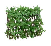 Artificial Ivy Trellis Expandable Privacy Screen Green 180 x 30 cm PVC Wood Deco