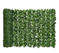 Artificial Ivy Trellis Garden Fence Panels 1.5 x 2.5m Faux Leaf for Outdoor Decorative Wall Background Perfect for Garden & Balcony Decor